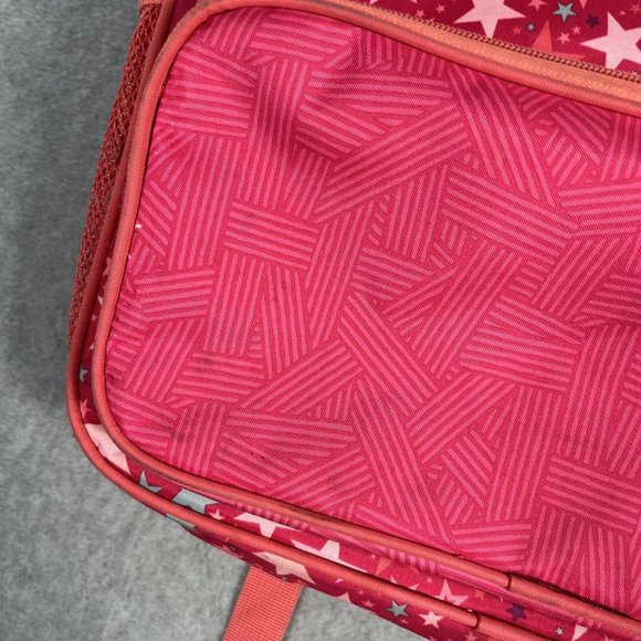 American Girl Backpack Pink Teal Purple Stars Geometric Back to School - Picture 3 of 12